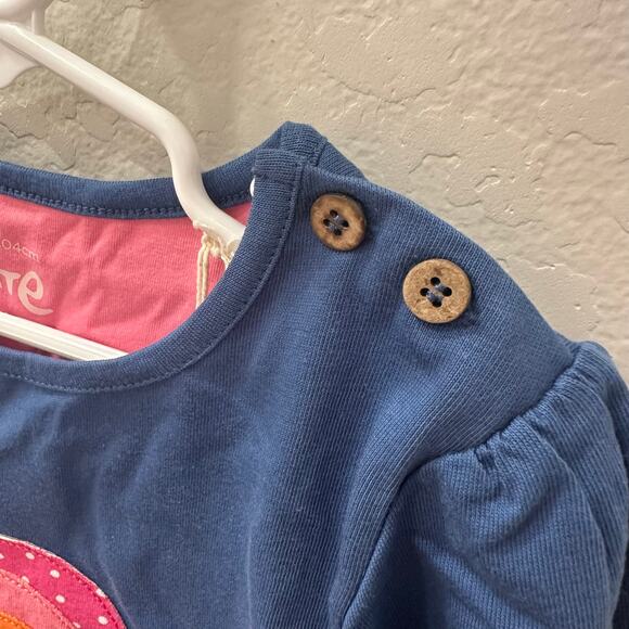 NWT Kite Blue Appliqué Turtle Long Sleeve Shirt - Picture 2 of 7